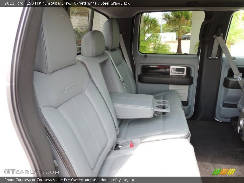 Oxford White / Steel Gray/Black 2011 Ford F150 Platinum SuperCrew