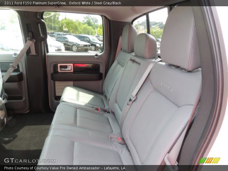 Oxford White / Steel Gray/Black 2011 Ford F150 Platinum SuperCrew