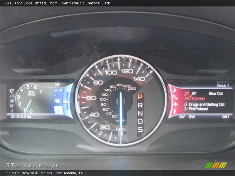 Ingot Silver Metallic / Charcoal Black 2013 Ford Edge Limited
