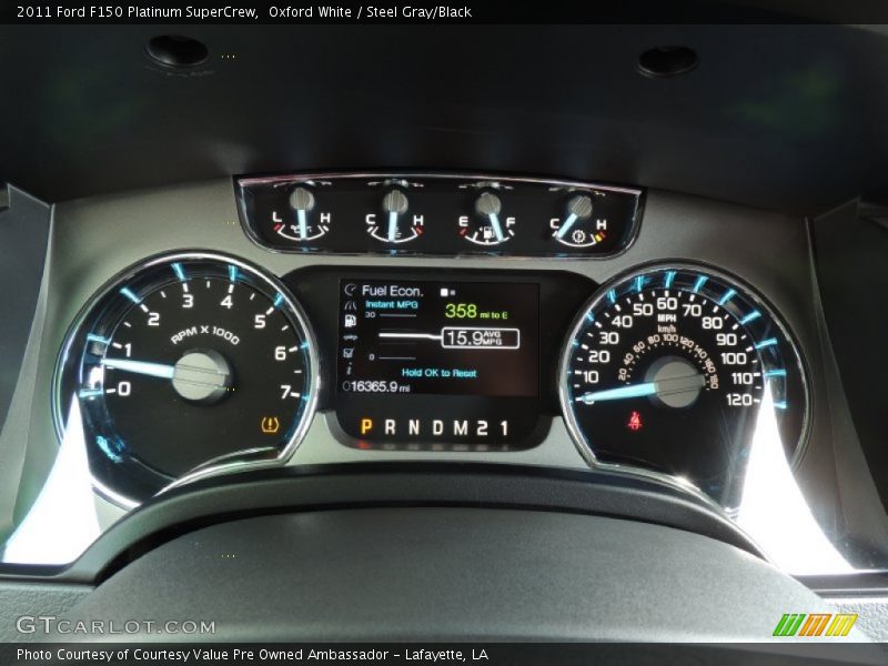 Oxford White / Steel Gray/Black 2011 Ford F150 Platinum SuperCrew
