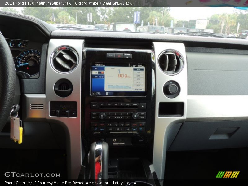 Oxford White / Steel Gray/Black 2011 Ford F150 Platinum SuperCrew