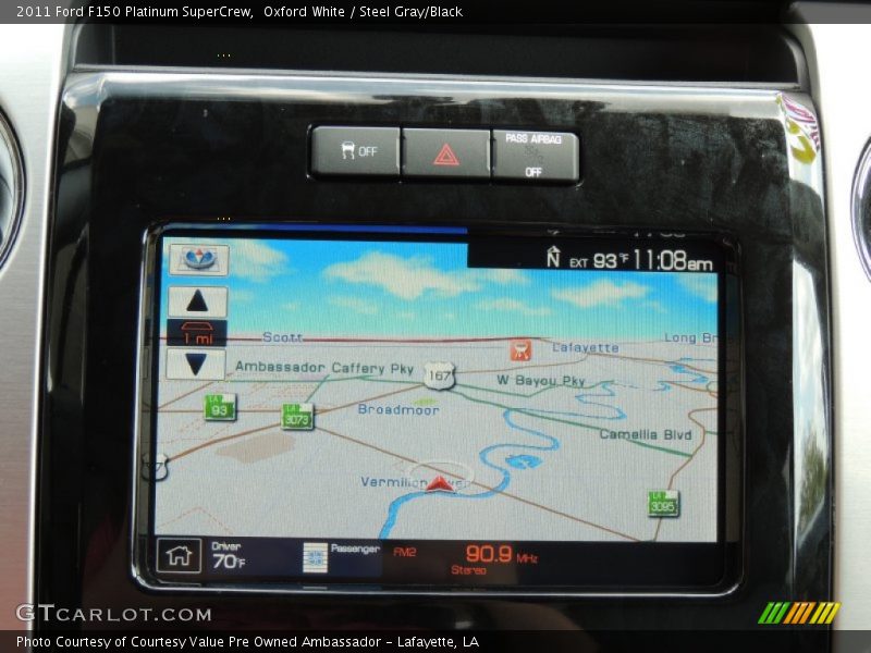 Oxford White / Steel Gray/Black 2011 Ford F150 Platinum SuperCrew