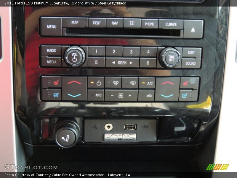 Oxford White / Steel Gray/Black 2011 Ford F150 Platinum SuperCrew