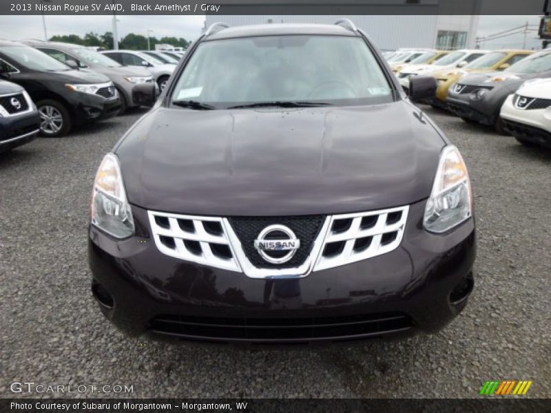 Black Amethyst / Gray 2013 Nissan Rogue SV AWD