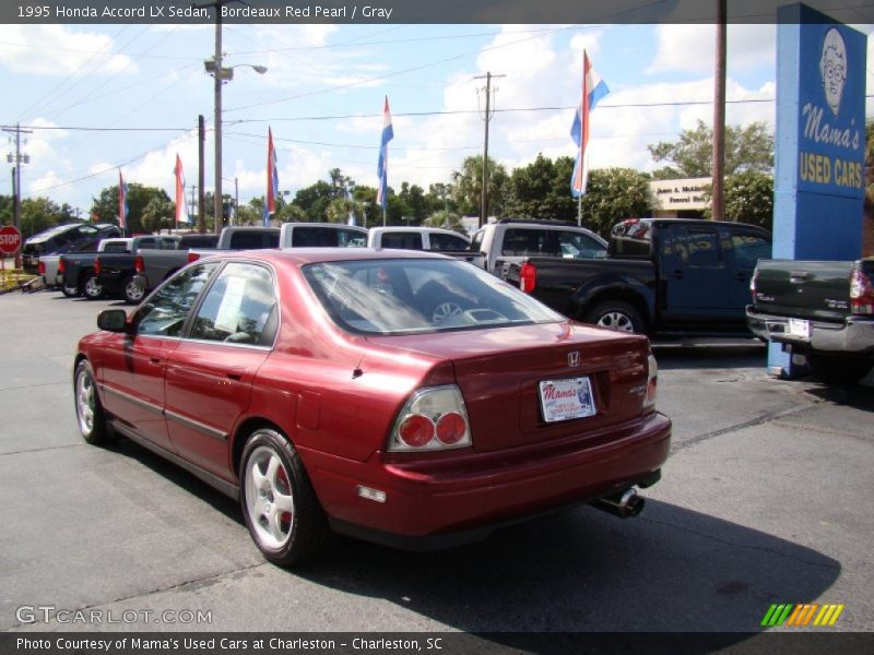 Bordeaux Red Pearl / Gray 1995 Honda Accord LX Sedan