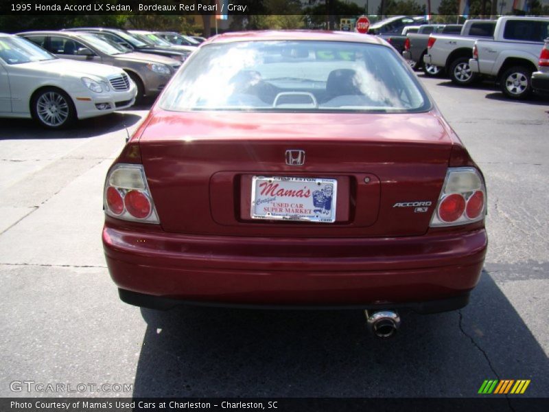 Bordeaux Red Pearl / Gray 1995 Honda Accord LX Sedan