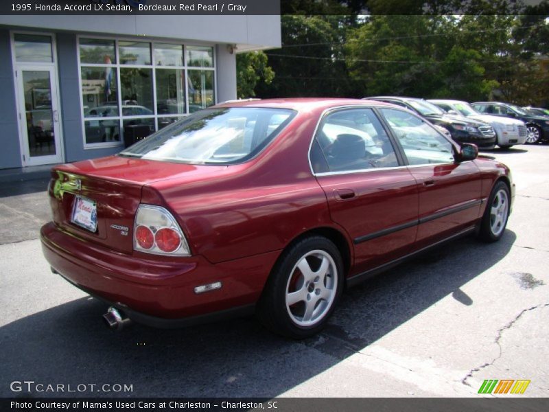 Bordeaux Red Pearl / Gray 1995 Honda Accord LX Sedan