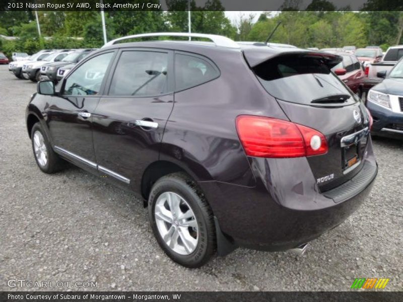 Black Amethyst / Gray 2013 Nissan Rogue SV AWD