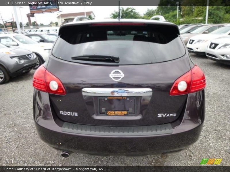 Black Amethyst / Gray 2013 Nissan Rogue SV AWD