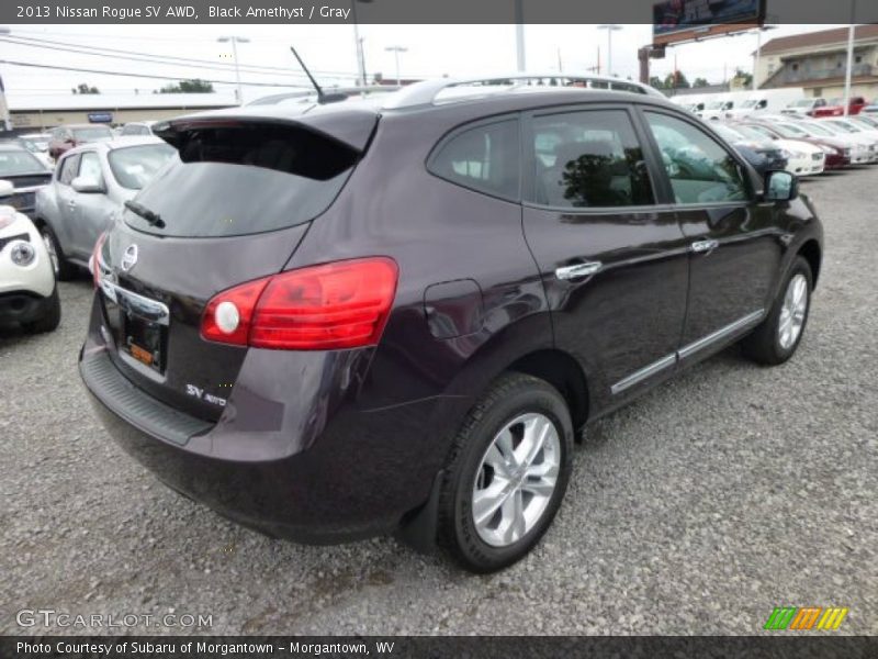 Black Amethyst / Gray 2013 Nissan Rogue SV AWD
