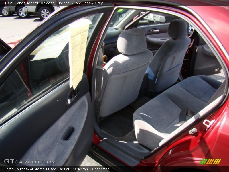 Bordeaux Red Pearl / Gray 1995 Honda Accord LX Sedan
