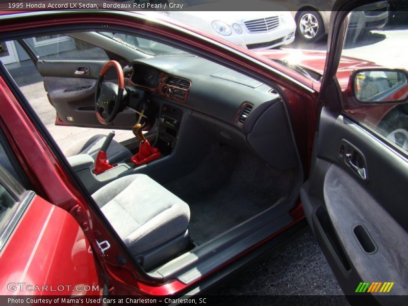Bordeaux Red Pearl / Gray 1995 Honda Accord LX Sedan