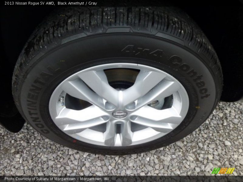 Black Amethyst / Gray 2013 Nissan Rogue SV AWD