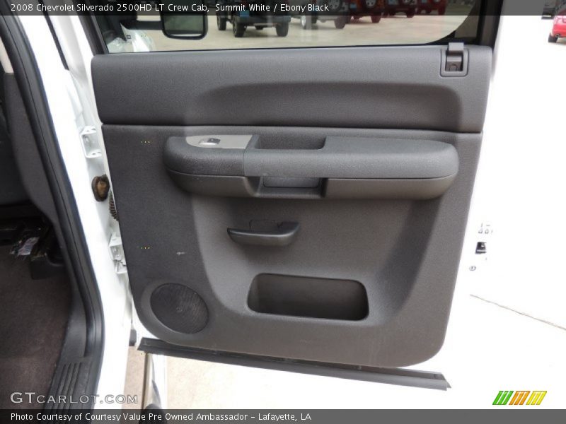 Summit White / Ebony Black 2008 Chevrolet Silverado 2500HD LT Crew Cab