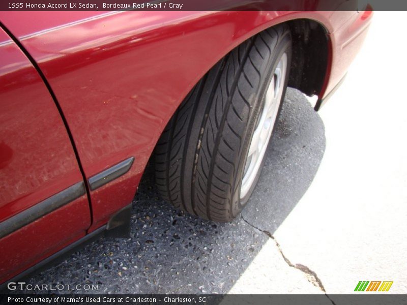 Bordeaux Red Pearl / Gray 1995 Honda Accord LX Sedan