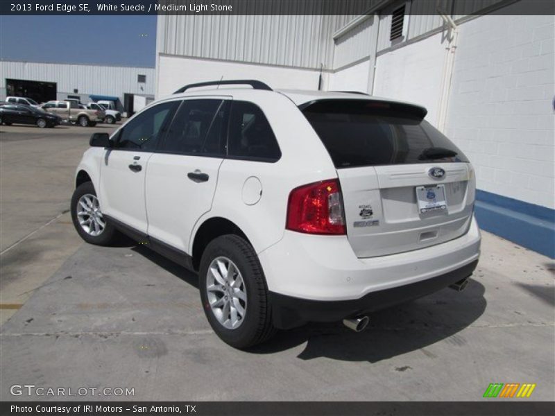 White Suede / Medium Light Stone 2013 Ford Edge SE