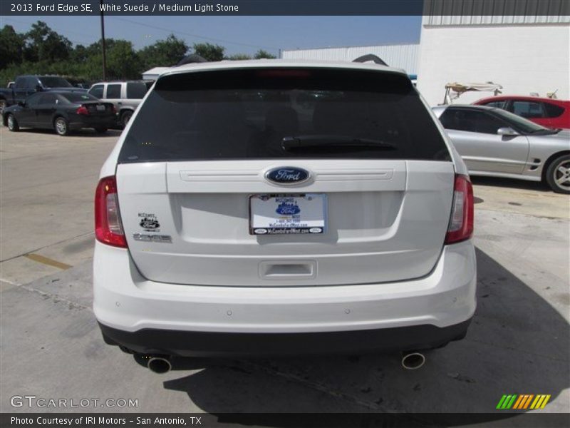 White Suede / Medium Light Stone 2013 Ford Edge SE