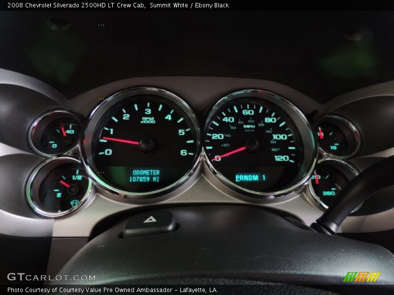 Summit White / Ebony Black 2008 Chevrolet Silverado 2500HD LT Crew Cab