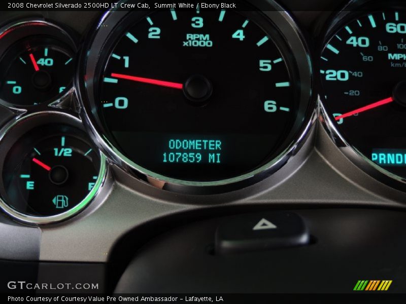 Summit White / Ebony Black 2008 Chevrolet Silverado 2500HD LT Crew Cab