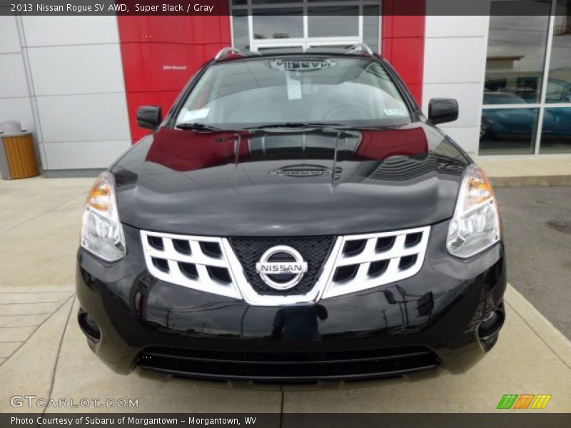 Super Black / Gray 2013 Nissan Rogue SV AWD
