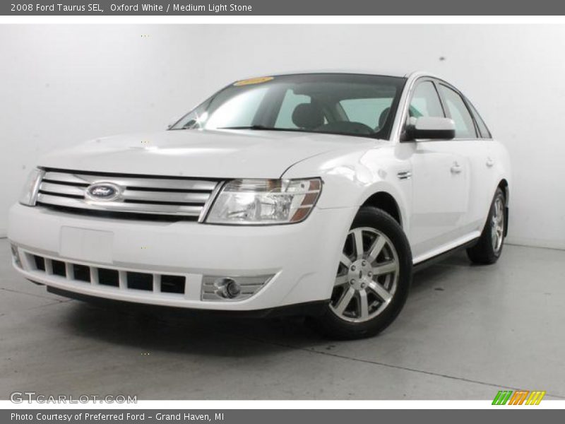 Oxford White / Medium Light Stone 2008 Ford Taurus SEL