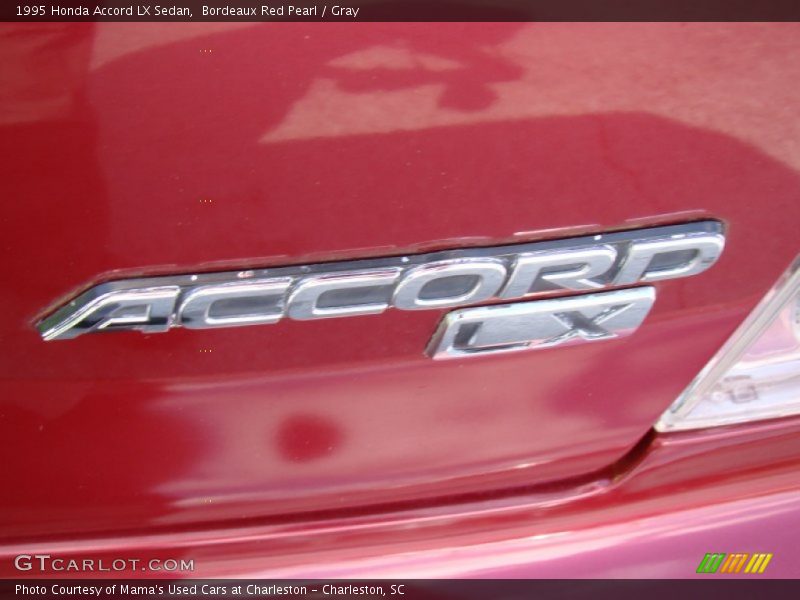 Bordeaux Red Pearl / Gray 1995 Honda Accord LX Sedan