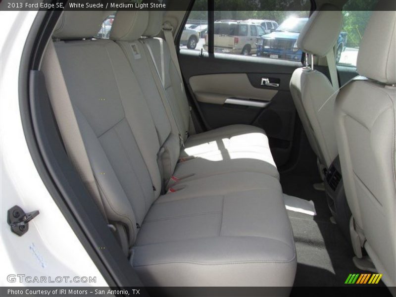 White Suede / Medium Light Stone 2013 Ford Edge SE
