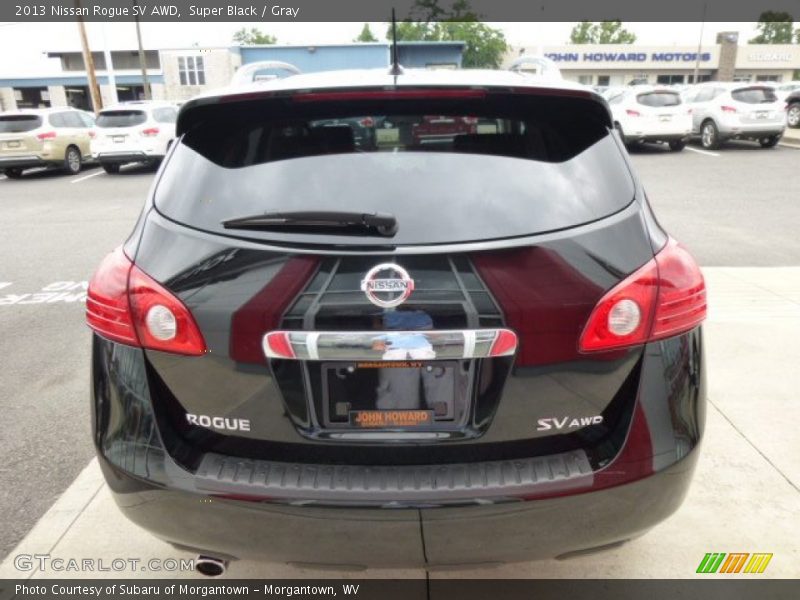 Super Black / Gray 2013 Nissan Rogue SV AWD