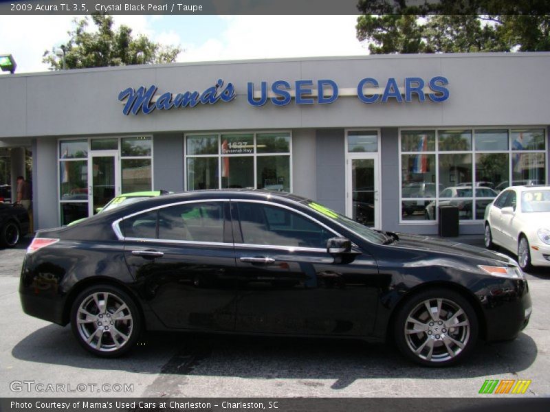 Crystal Black Pearl / Taupe 2009 Acura TL 3.5