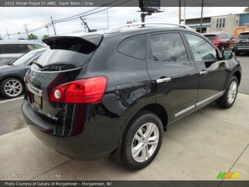 Super Black / Gray 2013 Nissan Rogue SV AWD