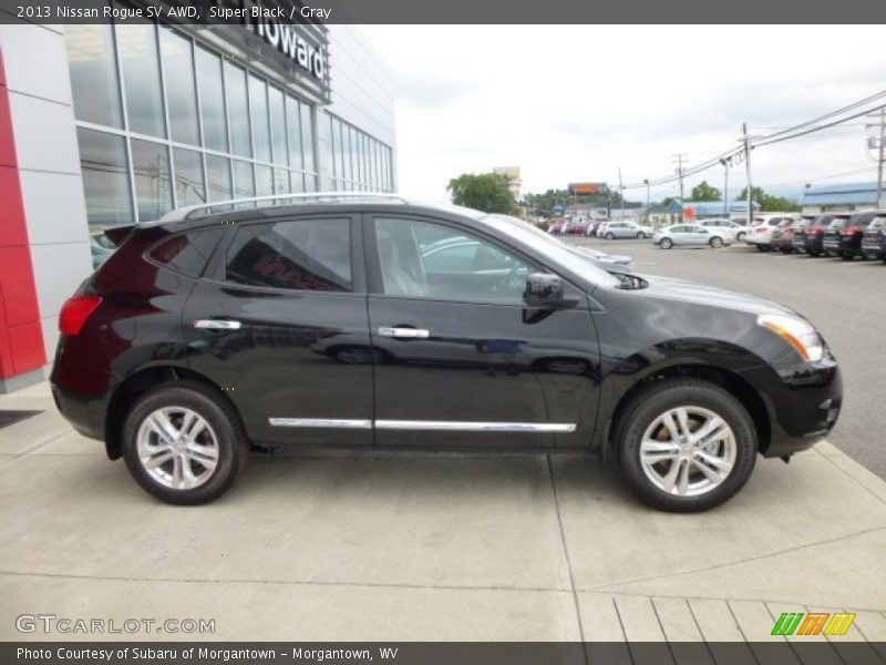 Super Black / Gray 2013 Nissan Rogue SV AWD