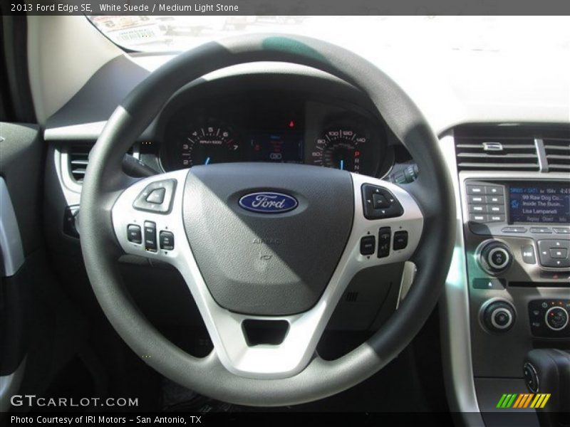 White Suede / Medium Light Stone 2013 Ford Edge SE