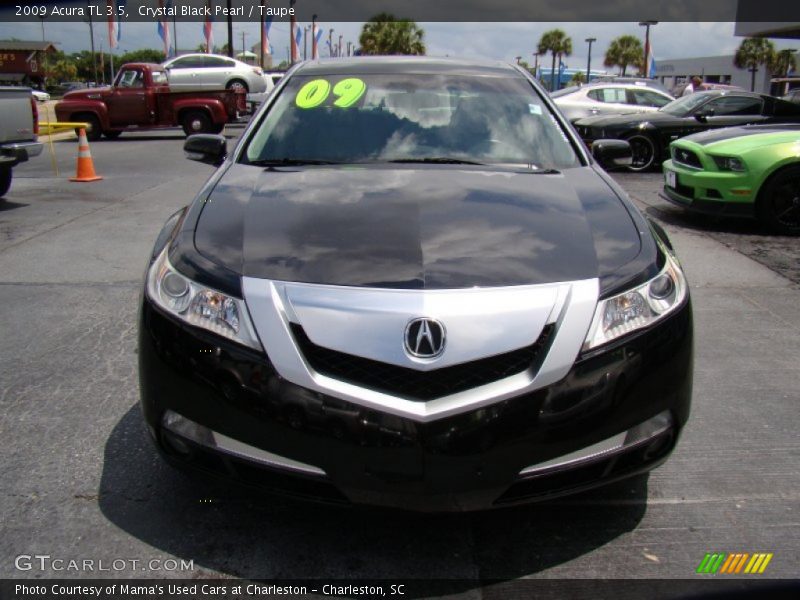 Crystal Black Pearl / Taupe 2009 Acura TL 3.5