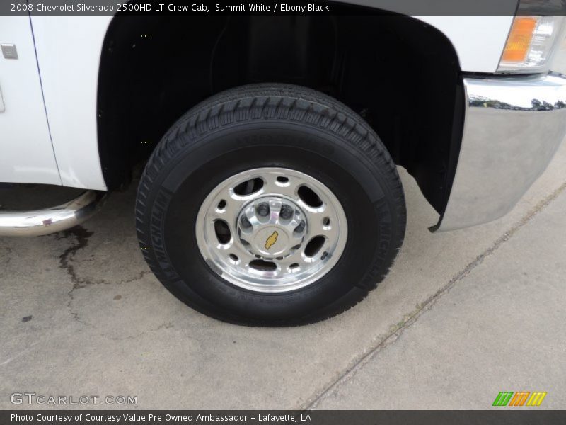 Summit White / Ebony Black 2008 Chevrolet Silverado 2500HD LT Crew Cab
