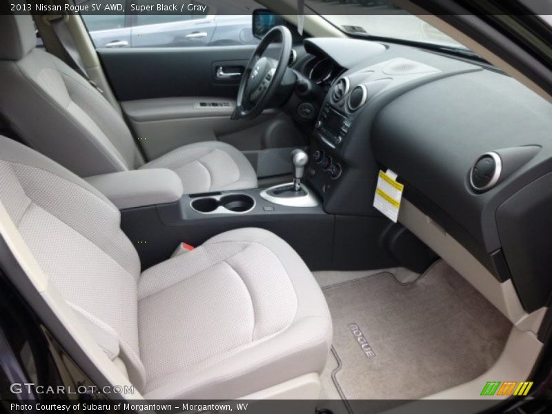 Super Black / Gray 2013 Nissan Rogue SV AWD