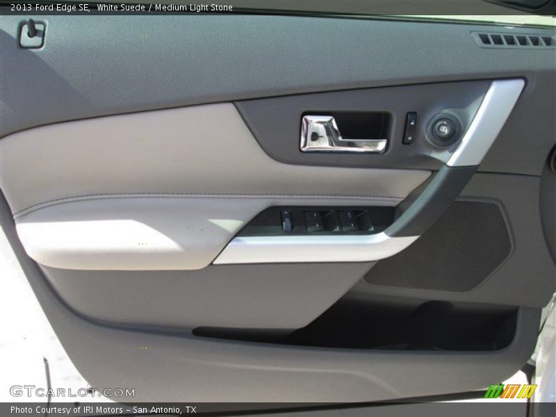 White Suede / Medium Light Stone 2013 Ford Edge SE