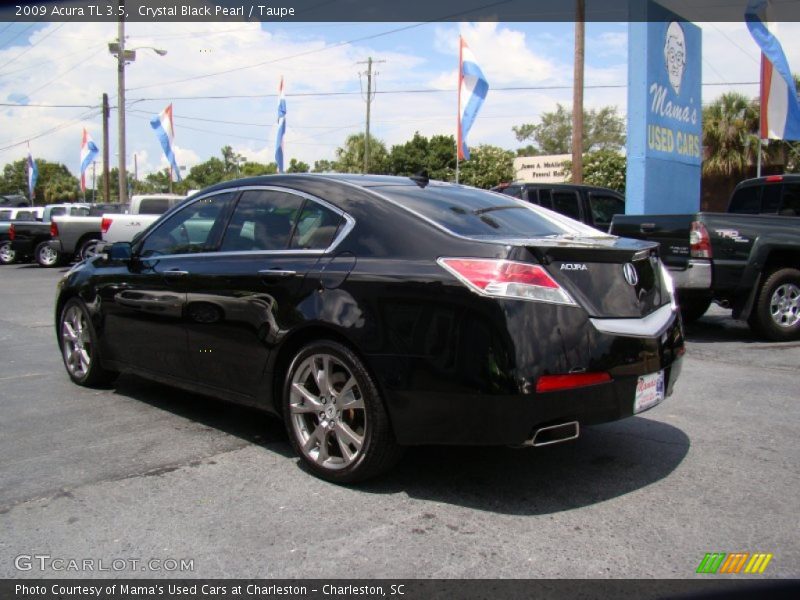 Crystal Black Pearl / Taupe 2009 Acura TL 3.5