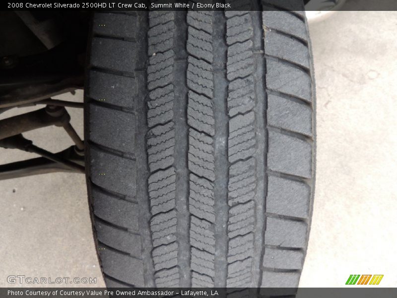 Summit White / Ebony Black 2008 Chevrolet Silverado 2500HD LT Crew Cab