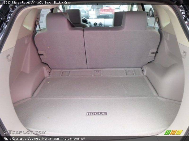 Super Black / Gray 2013 Nissan Rogue SV AWD