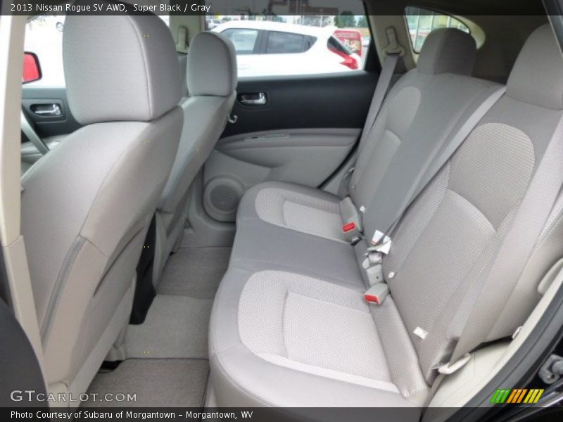 Super Black / Gray 2013 Nissan Rogue SV AWD