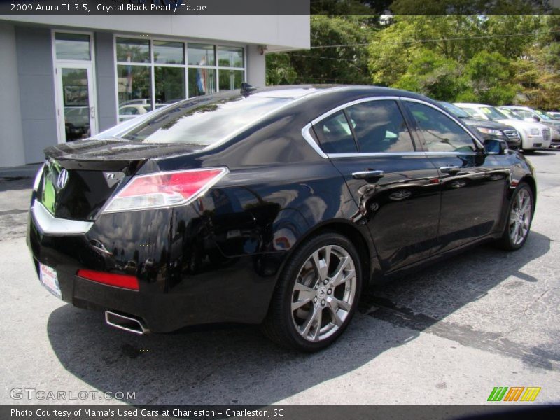 Crystal Black Pearl / Taupe 2009 Acura TL 3.5