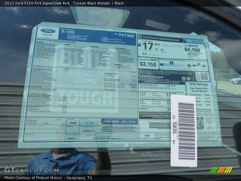 Tuxedo Black Metallic / Black 2013 Ford F150 FX4 SuperCrew 4x4