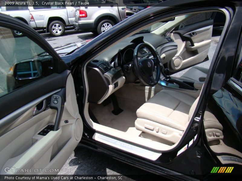Crystal Black Pearl / Taupe 2009 Acura TL 3.5