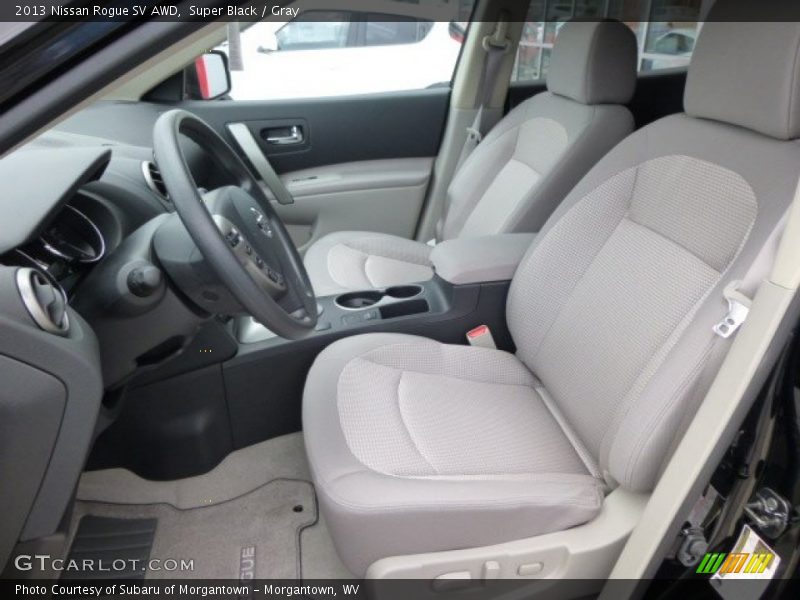 Super Black / Gray 2013 Nissan Rogue SV AWD