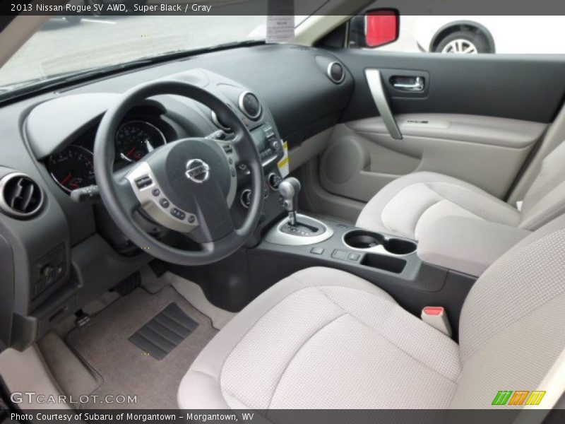 Super Black / Gray 2013 Nissan Rogue SV AWD