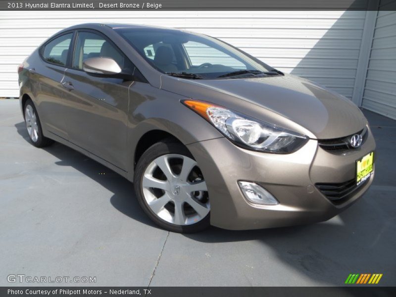 Desert Bronze / Beige 2013 Hyundai Elantra Limited