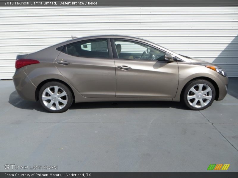 Desert Bronze / Beige 2013 Hyundai Elantra Limited