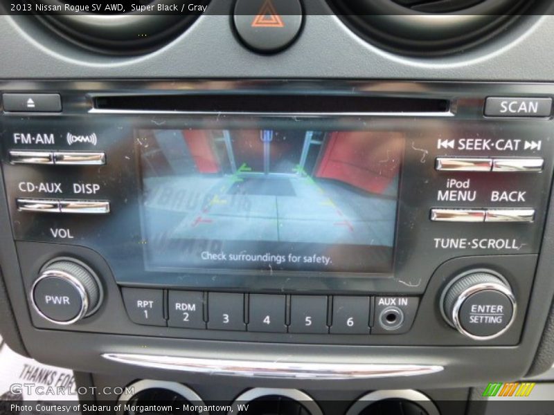 Super Black / Gray 2013 Nissan Rogue SV AWD