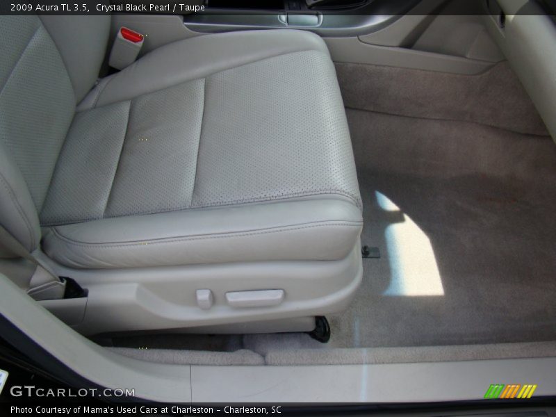 Crystal Black Pearl / Taupe 2009 Acura TL 3.5