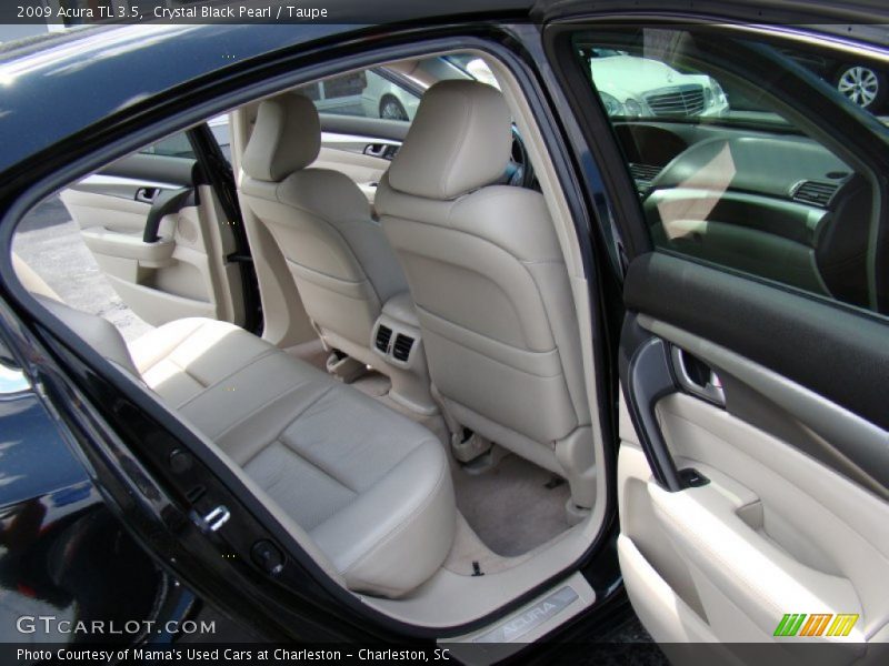 Crystal Black Pearl / Taupe 2009 Acura TL 3.5